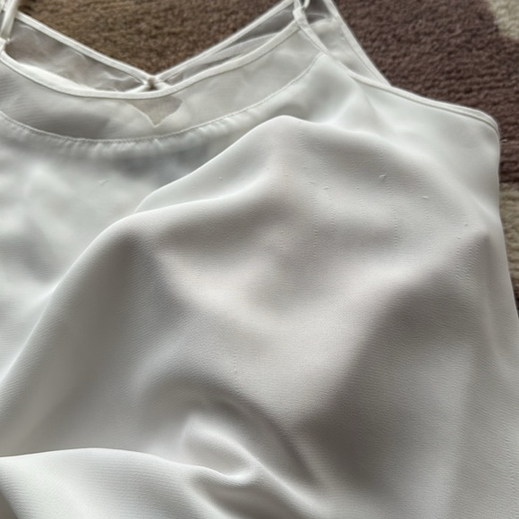 V Neck Cami With Mesh Detail - Picture 8 of 10